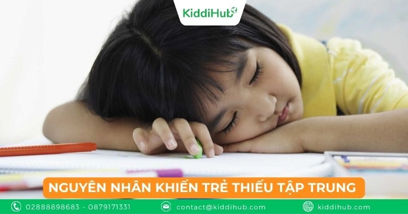 Nguyên nhân khiến trẻ thiếu tập trung khi học
