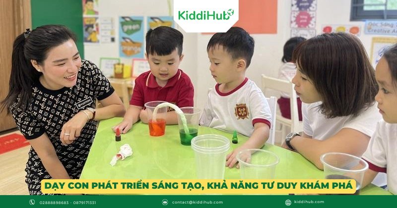 Dạy con phát triển sáng tạo, khả năng tư duy khám phá