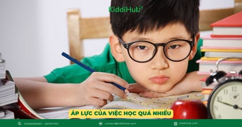 Áp lực của việc học quá nhiều