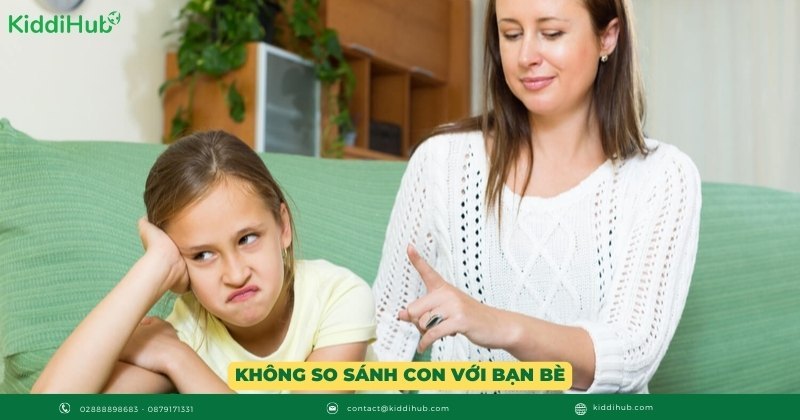 Không so sánh con với bạn bè