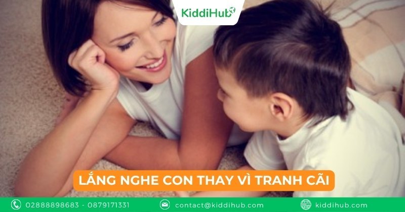 Lắng nghe con thay vì tranh cãi