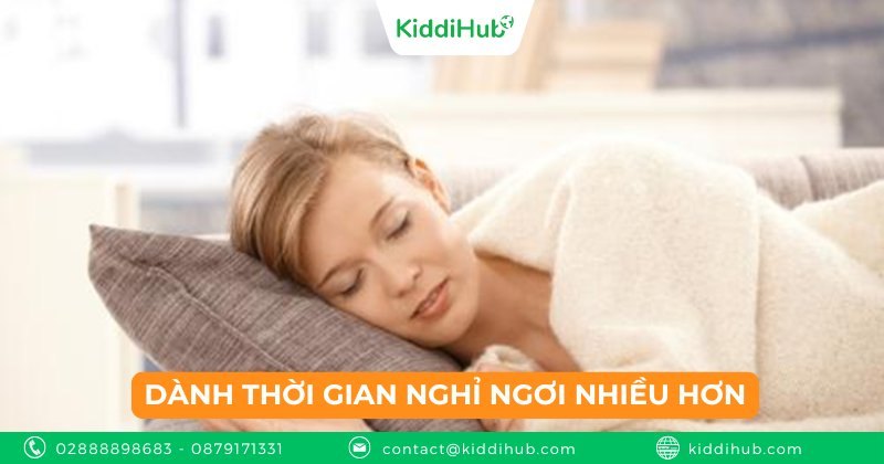 Dành thời gian nghỉ ngơi nhiều hơn