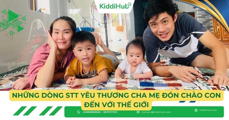 Những dòng Stt yêu thương cha mẹ đón chào con đến với thế giới