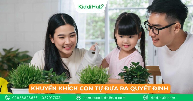 Khuyến khích con tự đưa ra quyết định – Nền tảng của tư duy độc lập