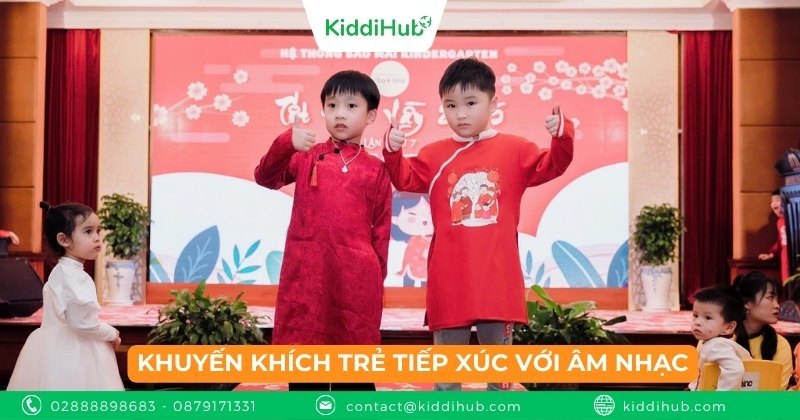 Khuyến khích trẻ tiếp xúc với âm nhạc – Phương pháp nuôi dạy khoa học