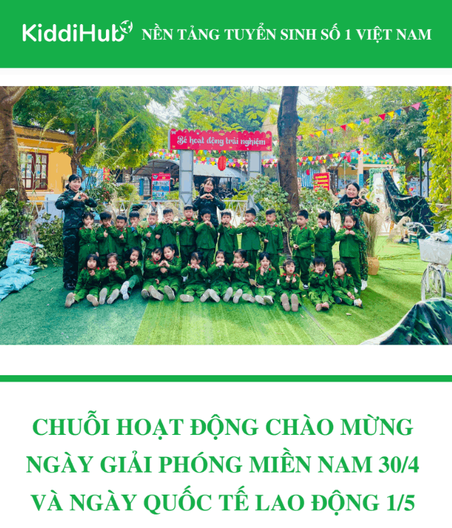 hoạt động mầm non chào mừng 30/4-1/5