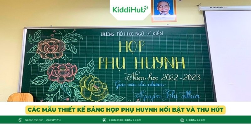 Các mẫu thiết kế bảng họp phụ huynh nổi bật và thu hút