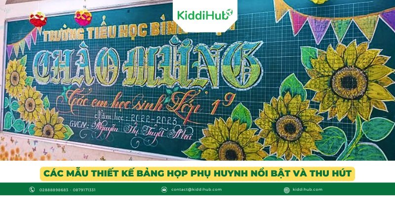 Các mẫu thiết kế bảng họp phụ huynh nổi bật và thu hút