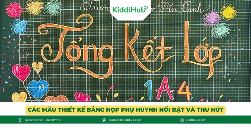 Các mẫu thiết kế bảng họp phụ huynh nổi bật và thu hút