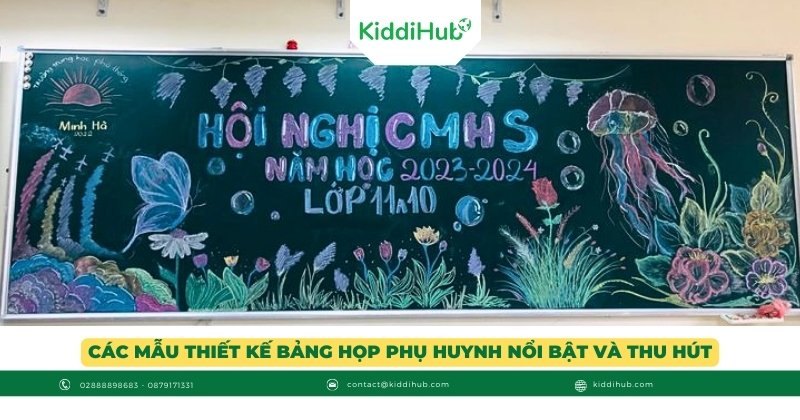 Các mẫu thiết kế bảng họp phụ huynh nổi bật và thu hút