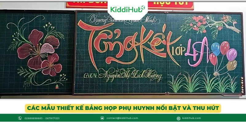 Các mẫu thiết kế bảng họp phụ huynh nổi bật và thu hút