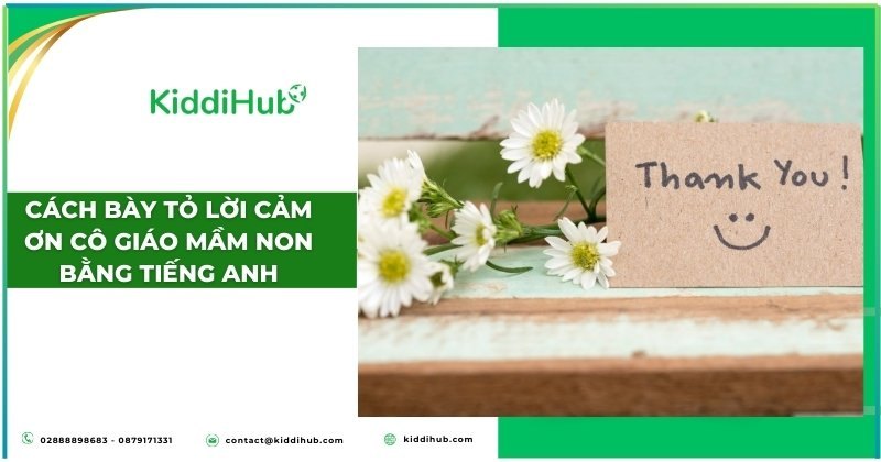 Cách bày tỏ lời cảm ơn cô giáo mầm non bằng tiếng Anh
