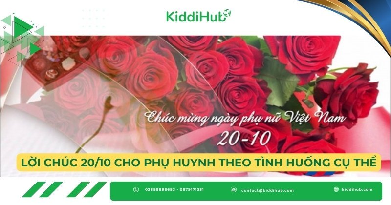 Lời chúc 20/10 cho phụ huynh theo tình huống cụ thể