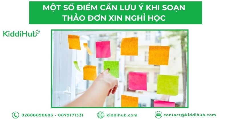 Một số điểm cần lưu ý khi soạn thảo Đơn xin nghỉ học