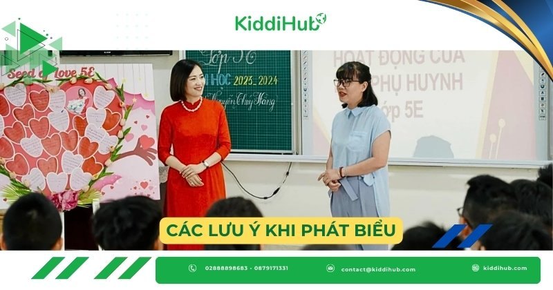 Các lưu ý khi phát biểu