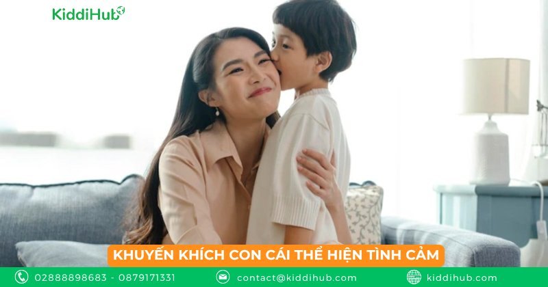 Khuyến khích con cái thể hiện tình cảm