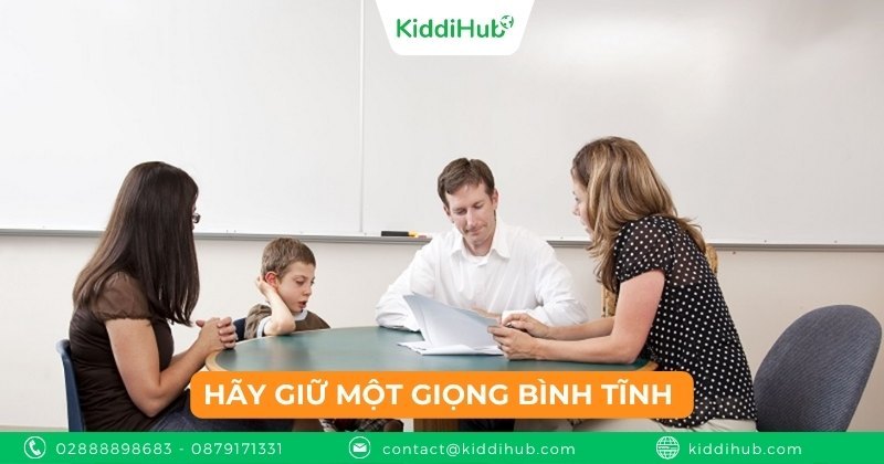 Hãy giữ một giọng bình tĩnh