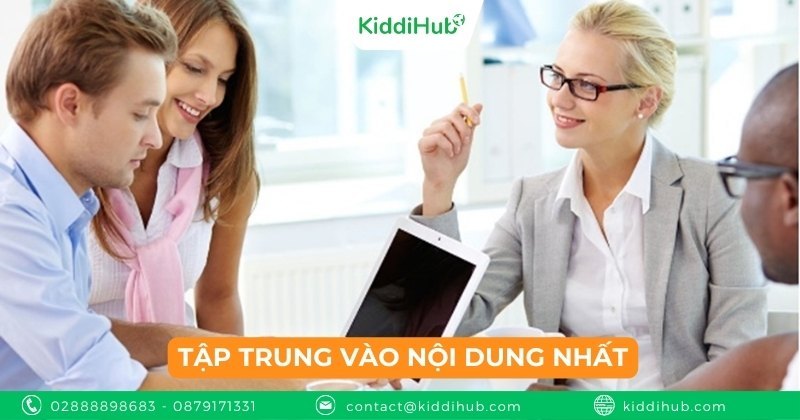 Tập trung vào nội dung nhất