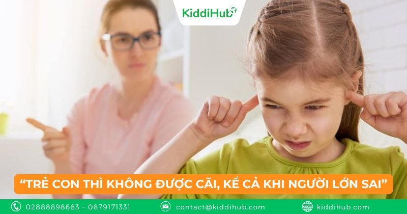 “Trẻ con thì không được cãi, kể cả khi người lớn sai”