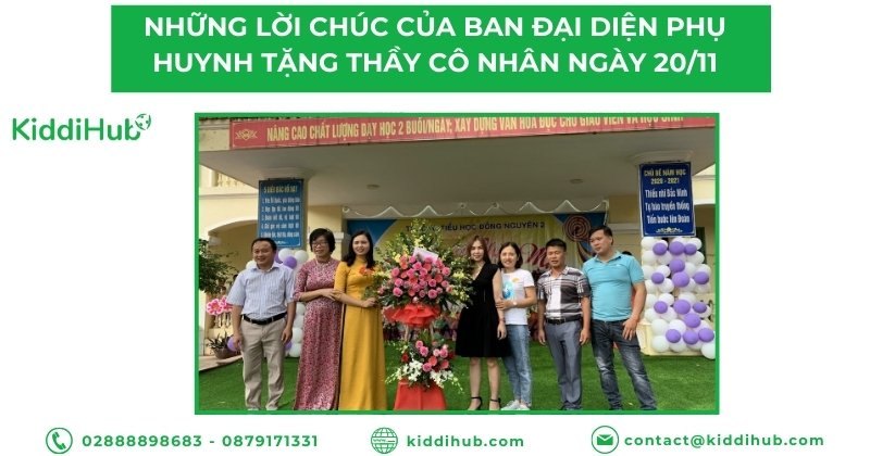 Những lời chúc của ban đại diện phụ huynh tặng thầy cô nhân ngày 20/11
