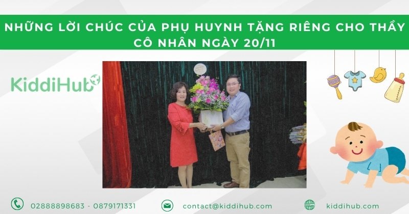 Những lời chúc của phụ huynh tặng giáo viên mầm non nhân ngày 20/11