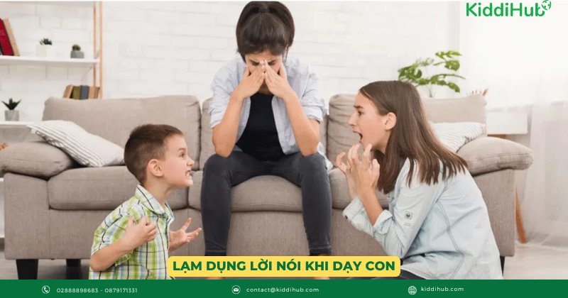 Lạm dụng lời nói khi dạy con