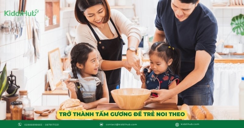 Trở thành tấm gương để trẻ noi theo