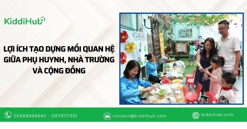 Lợi ích tạo dựng mối quan hệ giữa phụ huynh, nhà trường và cộng đồng