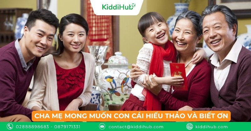 Cha mẹ mong muốn con cái hiếu thảo và biết ơn