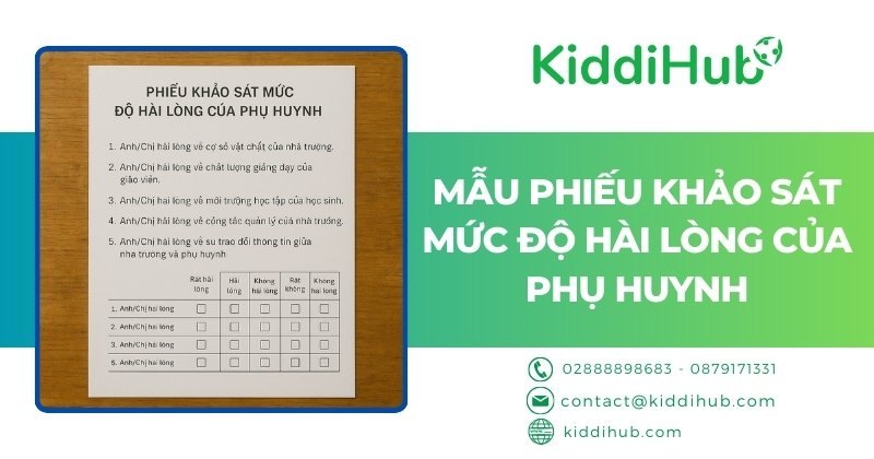 Mẫu phiếu khảo sát mức độ hài lòng của phụ huynh