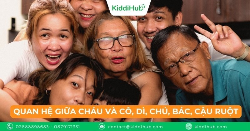 Quan hệ giữa cháu và cô, dì, chú, bác, cậu ruột