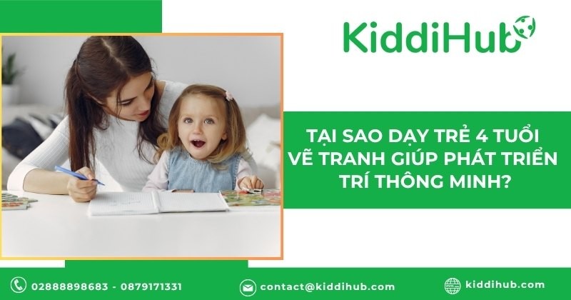 Tầm quan trọng trong việc dạy trẻ 4 tuổi vẽ tranh?