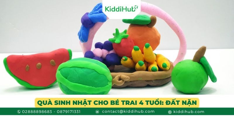 Quà sinh nhật cho bé trai 4 tuổi: Đất nặn