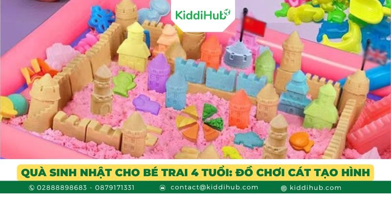 Quà sinh nhật cho bé trai 4 tuổi: Đồ chơi cát tạo hình