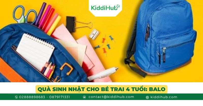 Quà sinh nhật cho bé trai 4 tuổi: Balo