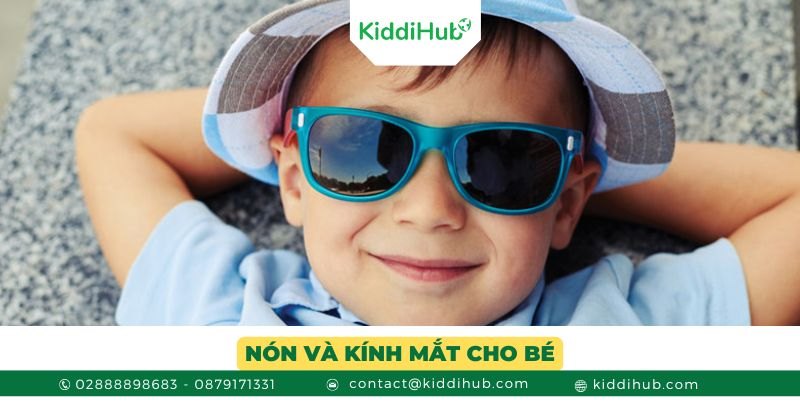 Nón và kính mắt cho bé