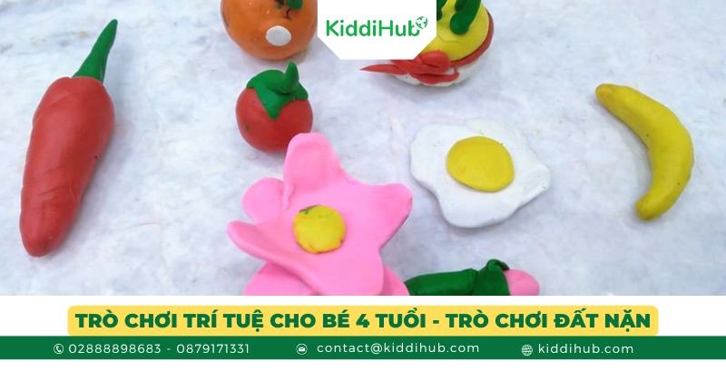 Trò chơi trí tuệ cho bé 4 tuổi - Trò chơi đất nặn