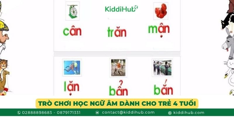 Trò chơi học ngữ âm dành cho trẻ 4 tuổi