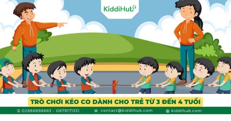 Trò chơi kéo co dành cho trẻ từ 3 đến 4 tuổi