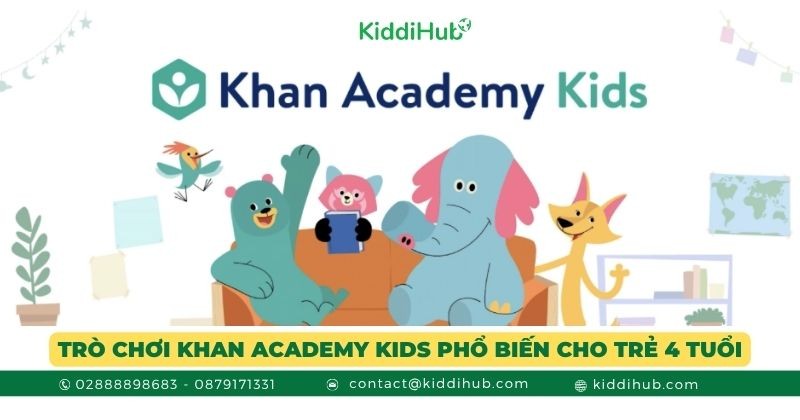 Trò chơi Khan Academy Kids phổ biến cho trẻ 4 tuổi
