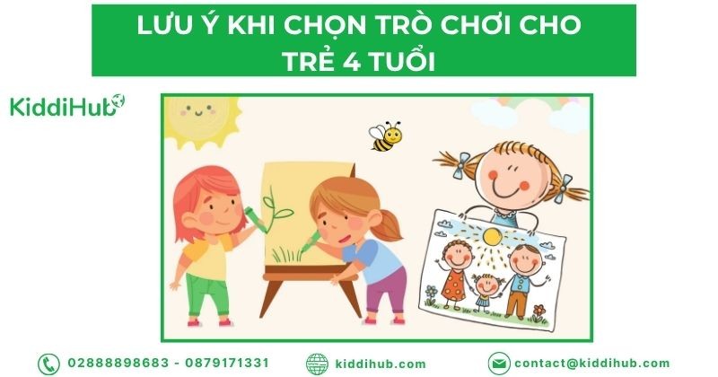 Lưu ý khi chọn trò chơi trí tuệ cho bé 4 tuổi