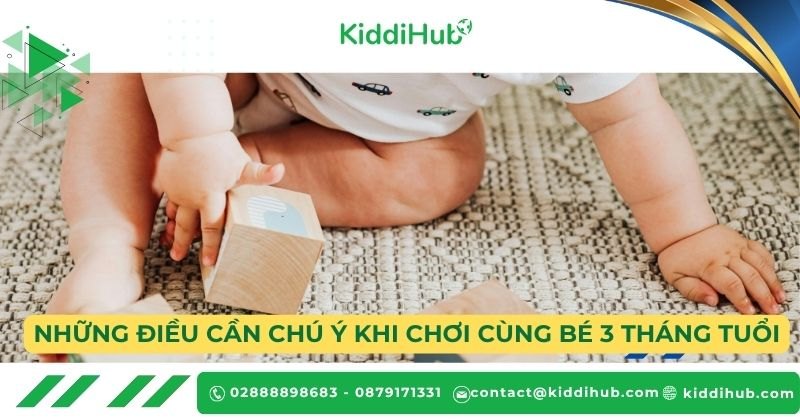 Những điều cần chú ý khi chơi cùng bé 3 tháng tuổi