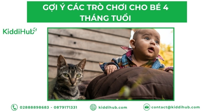 Gợi ý các trò chơi cho bé 4 tháng tuổi