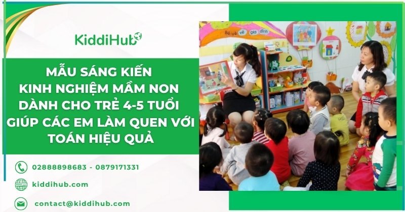 Mẫu sáng kiến kinh nghiệm mầm non dành cho trẻ 4-5 tuổi giúp các em làm quen với toán