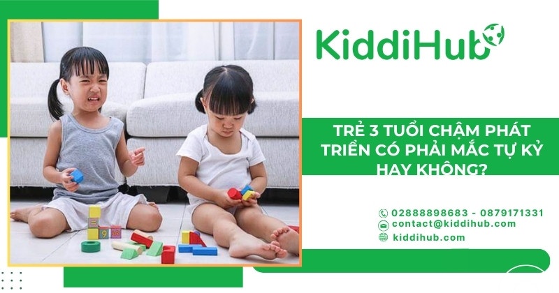 Trẻ 3 tuổi chậm phát triển có phải mắc tự kỷ hay không?