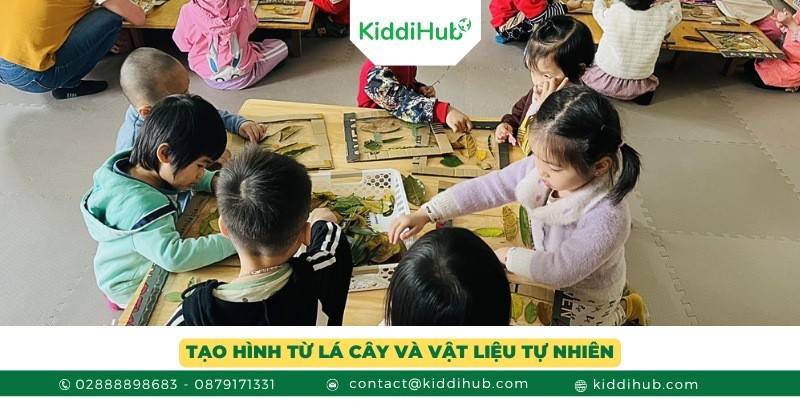 Tạo hình từ lá cây và vật liệu tự nhiên