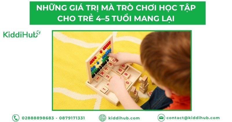 Những giá trị mà trò chơi học tập cho trẻ 4–5 tuổi mang lại 