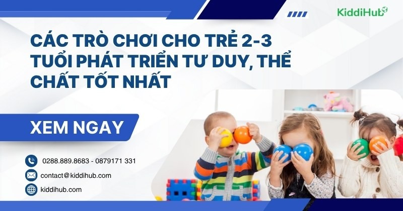 Các trò chơi cho trẻ 2-3 tuổi: 40 trò chơi giúp bé phát triển toàn diện