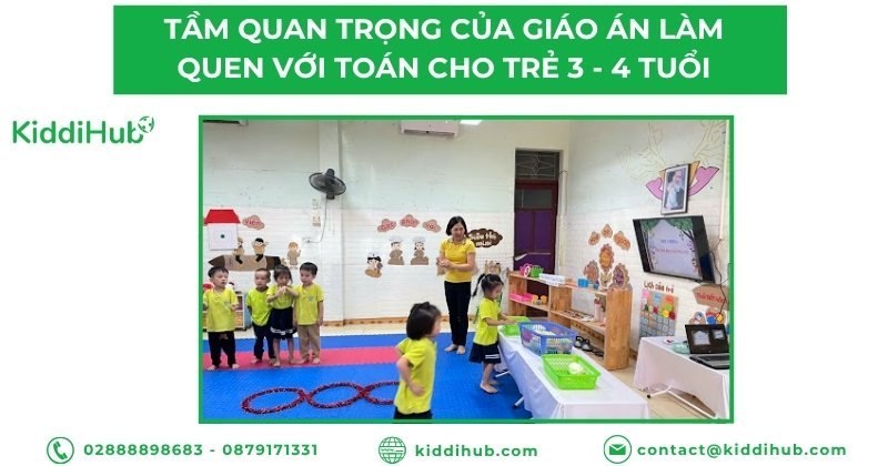 Tầm quan trọng của giáo án làm quen với toán cho trẻ 3 - 4 tuổi