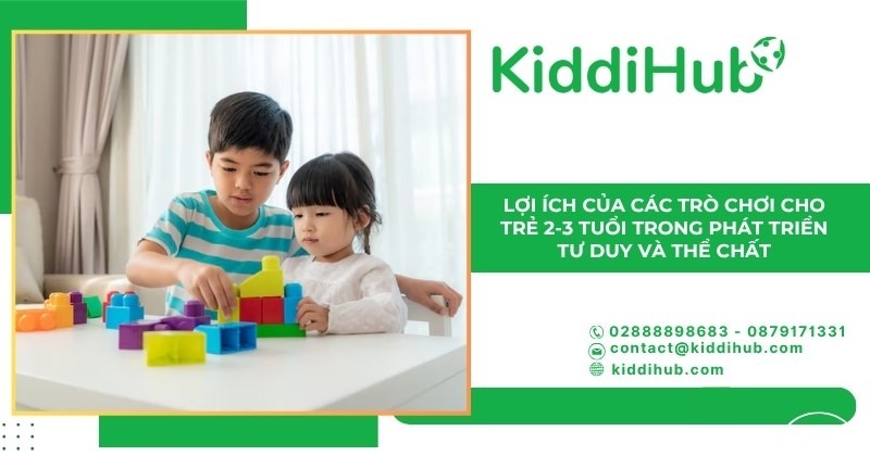Lợi ích của các trò chơi cho trẻ 2-3 tuổi trong phát triển tư duy và thể chất